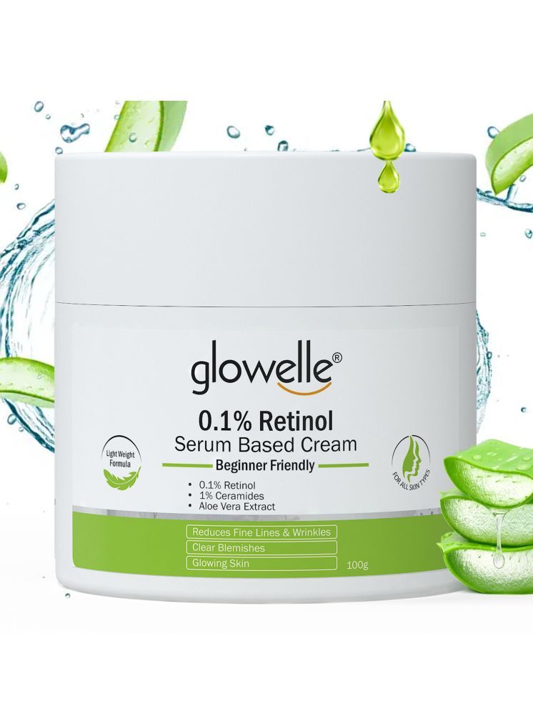     			GLOWELLE 0.1% Retinol & 1% Ceramide Serum-Based Cream, Anti-Aging & Deep Moisturization Cream, 100g (Pack of 1)