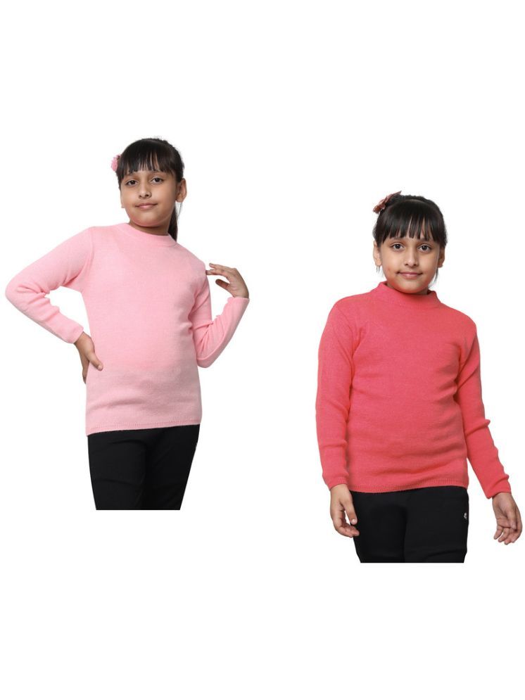     			IndiWeaves Pack of 2 Girls Wollen Pullover ( Multicolor 1 )