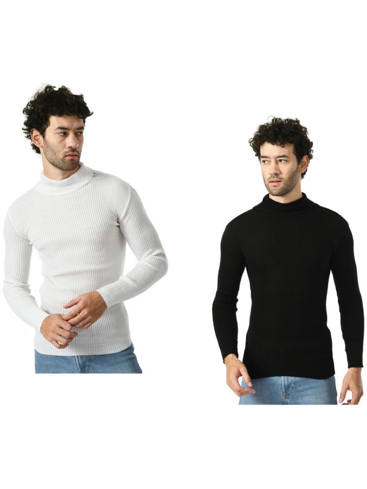     			IndiWeaves Woollen High Neck Men's Full Sleeves Pullover Sweater - Multicolor ( Pack of 2 )