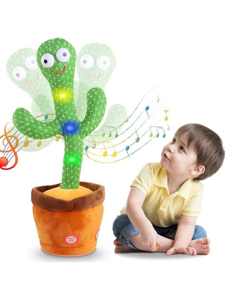     			Rechargeable Toys Talking Cactus Baby Toys for Kids Dancing Cactus Toys Can Sing Wriggle & Singing Recording