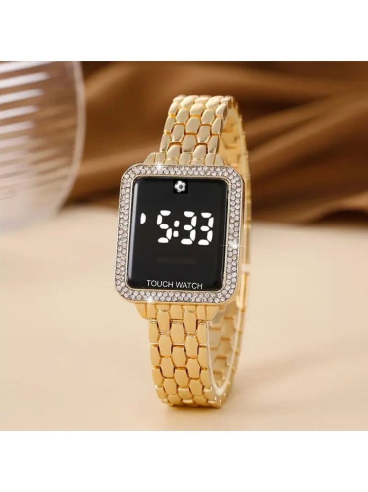     			Renaissance Traders Gold Metal Digital Womens Watch