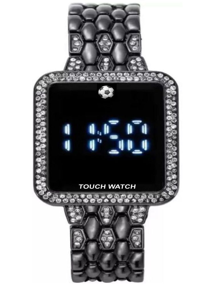     			Renaissance Traders Silver Metal Digital Womens Watch