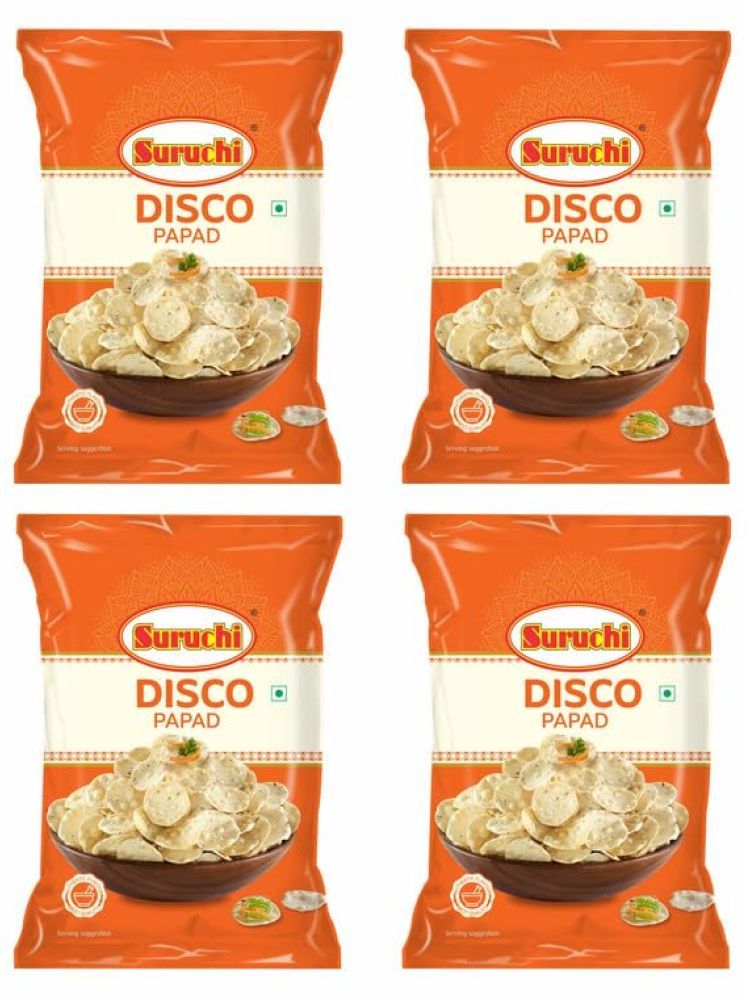     			SURUCHI  Disco Papad Mini Snack  1 kg Pack of 4