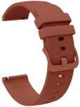 ACM Watch Strap Silicone Belt 22mm compatible with Fastrack Radiant Fx3 Smartwatch Color Hook Band Brown