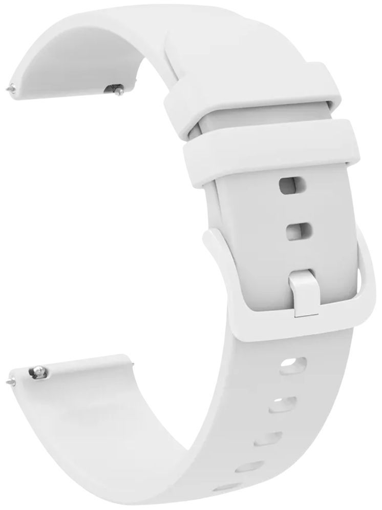     			ACM Watch Strap Silicone Belt 20mm compatible with Fastrack Noir Pro Smartwatch Color Hook Band White