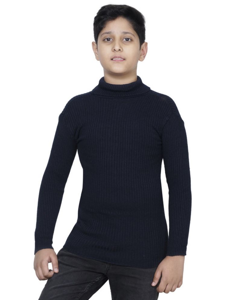     			IndiWeaves Pack of 1 Boys Woollen Blend Sweater ( Navy Blue )