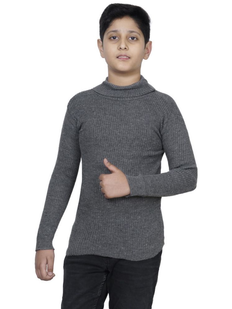     			IndiWeaves Pack of 1 Boys Woollen Blend Sweater ( Grey )