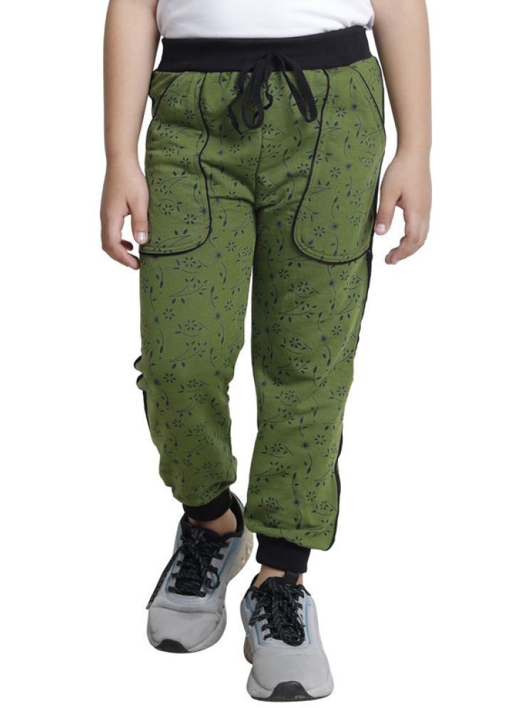     			IndiWeaves Pack of 1 Boys Fleece Trackpant ( Green )