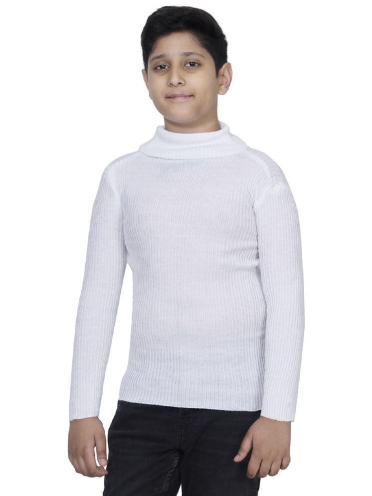     			IndiWeaves Pack of 1 Boys Woollen Blend Sweater ( White )