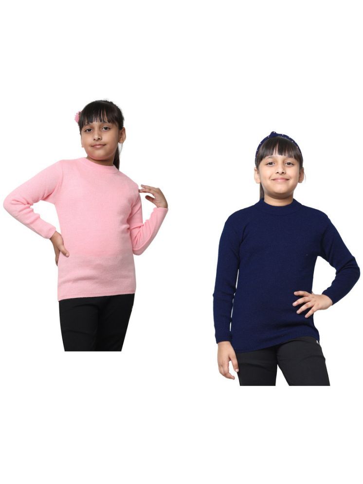     			IndiWeaves Pack of 2 Girls Wollen Pullover ( Multicolor 1 )