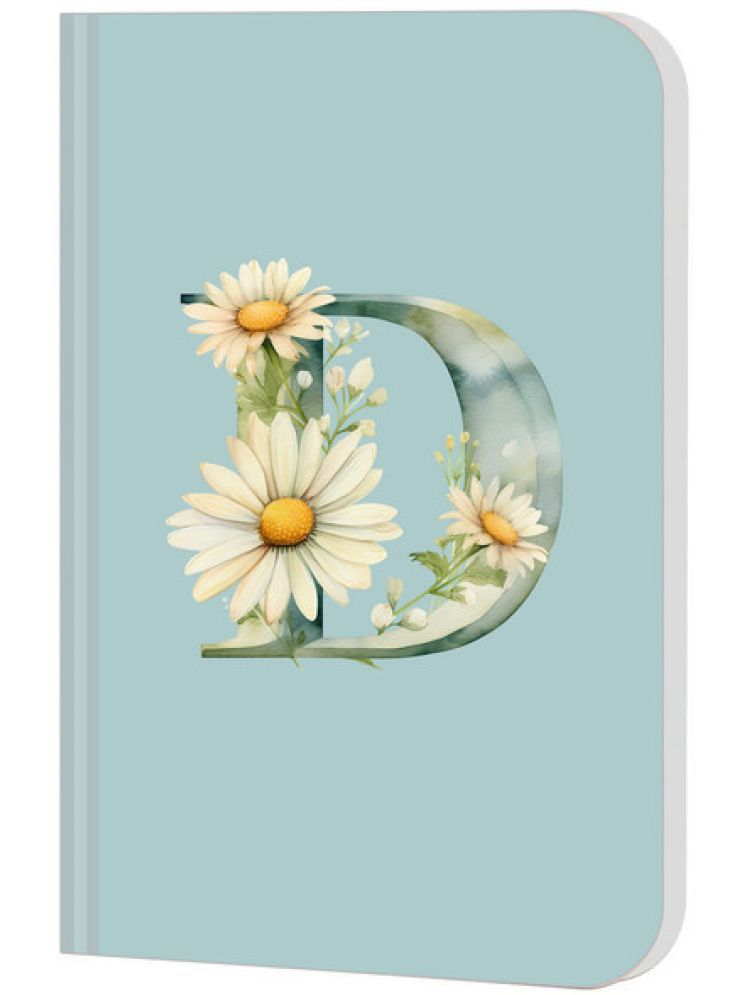     			Sketchfab Premium Soft Bound Notebook Diary for Girls, Boy and Women (A5, 80 GSM, 144 Unruled Pages) Floral Design D Lasercut Regular A5 For Office School College Unruled Pages Journal, Gift (Initial D)