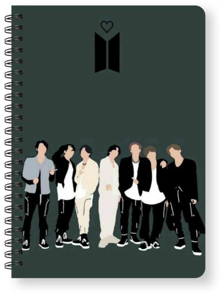     			Sketchfab Spiral-Wiro A5, BTS Army Notebooks, For Writing Personal, Students And Office School, Home Use Eco-Friendly Pocket Size (5.82 X 8.26 inch) Ruled 144 pages-80 Gsm Notepad (11931)