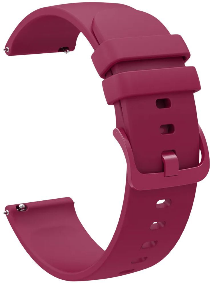     			ACM Watch Strap Silicone Belt 22mm compatible with Zebronics Zeb Hydra Smartwatch Color Hook Band Purple