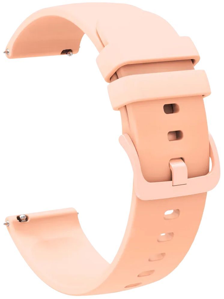     			ACM Watch Strap Silicone Belt 22mm compatible with Fastrack Revoltt Fs1 Pro Smartwatch Color Hook Band Creame Pink