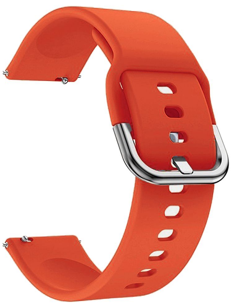     			ACM Watch Strap Silicone Belt 22mm compatible with Fastrack Revoltt Classic Smartwatch Sports Hook Band Orange