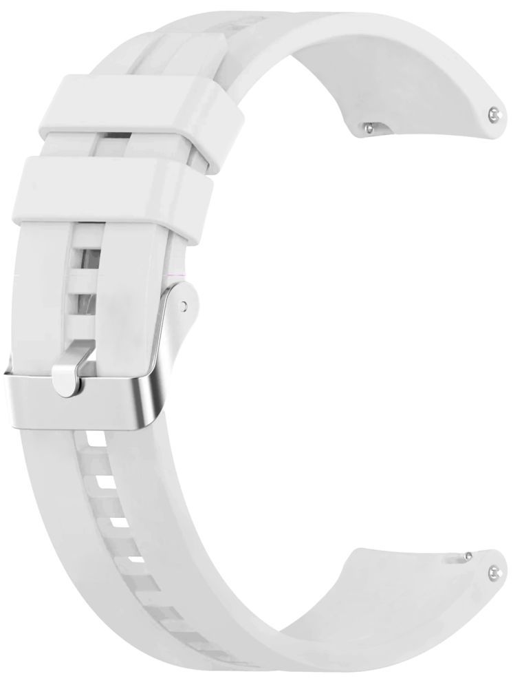     			ACM Watch Strap Silicone Belt 22mm compatible with Fastrack Jupitor R2 Smartwatch Classic Band White