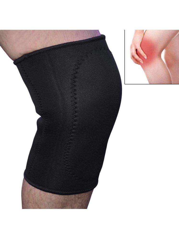     			JMALL Unisex Sports Knee Supports Pair of 1 Black ( Free Size - Size )