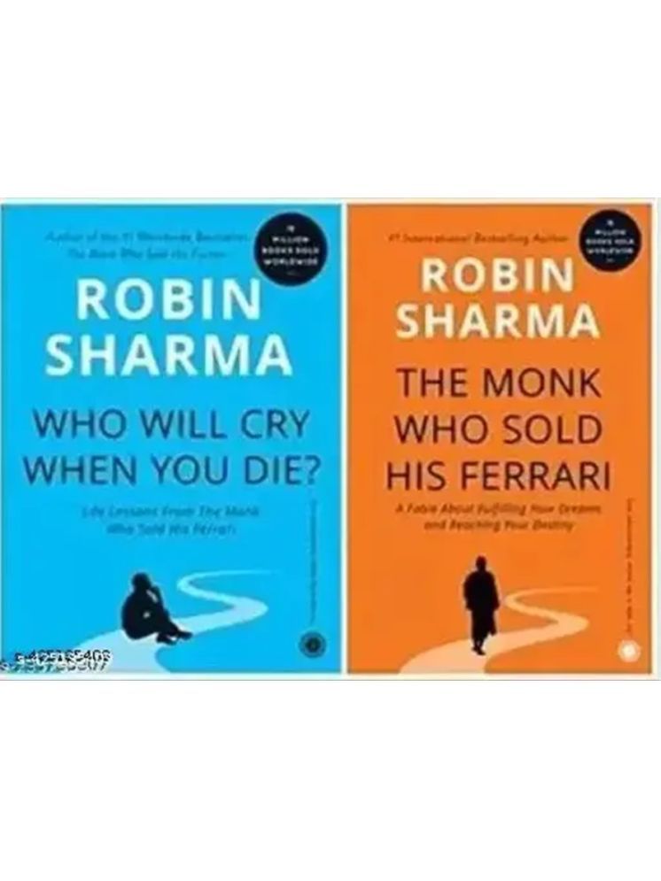     			Set Of 2 Books Combo The Monk who sold his ferrari + Who Will Cry when you die