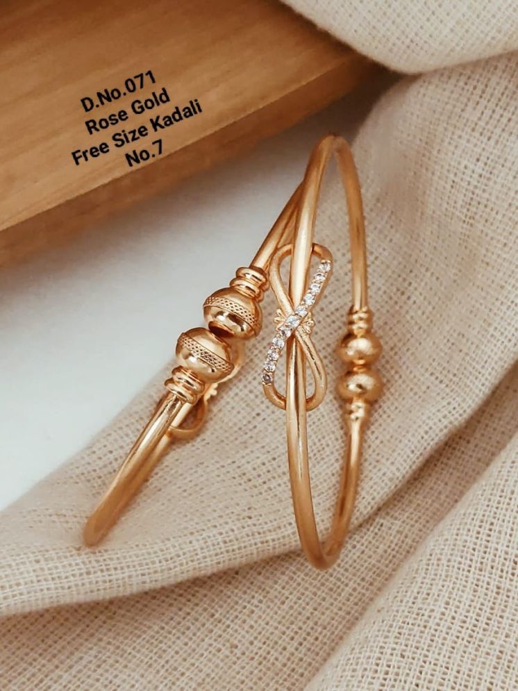     			Shivay Fashion Rose Gold Bangle Set ( Pack of 1 )