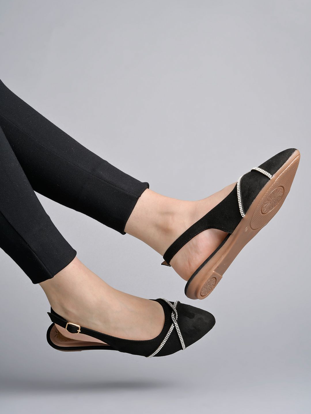     			Stylestry Black Women's Casual Ballerinas