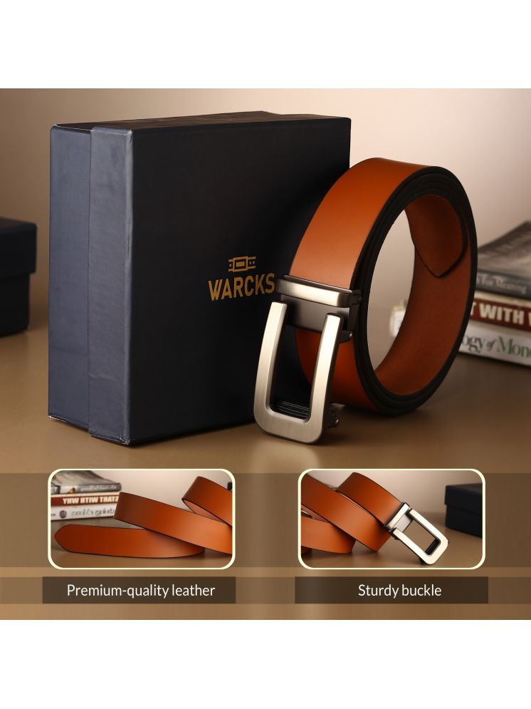     			WARCKS - Tan 100% Leather Men's Formal Belt ( Pack of 1 )