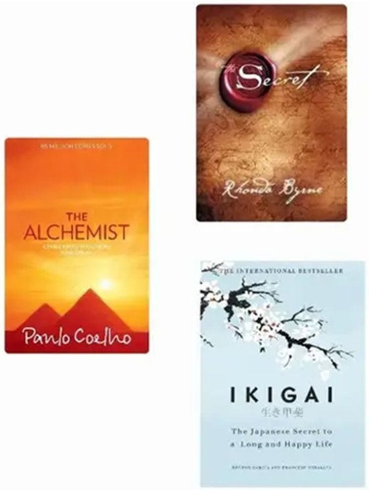     			combo set of 3 books THE ALCHEMIST -THE SECRET - IKIGAI