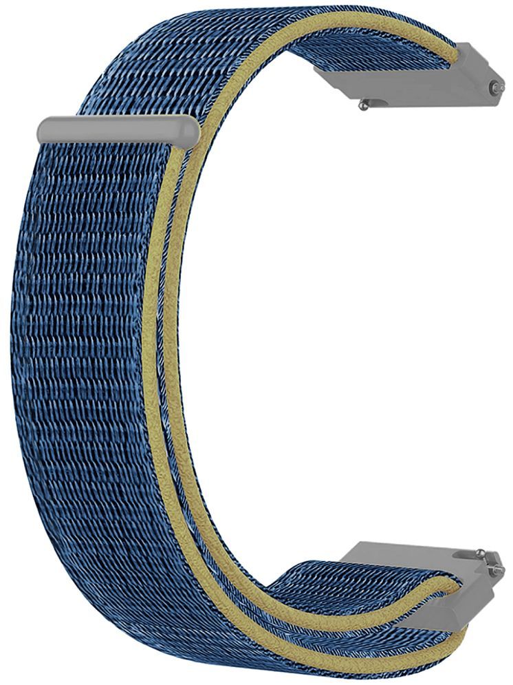     			ACM Watch Strap Nylon Soft 22mm compatible with Maxima Max Pro Fortune Smartwatch Sports Band Blue