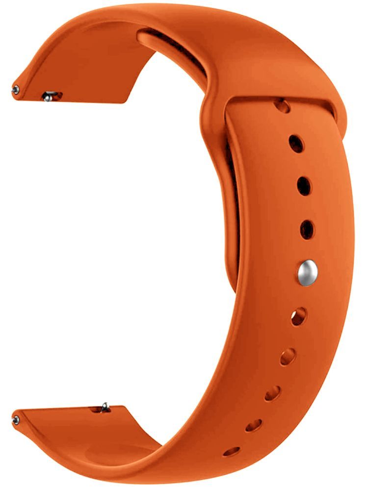     			ACM Watch Strap Silicone Belt 22mm compatible with Noise Colorfit Pulse Grand 2 Smartwatch Sports Band Orange