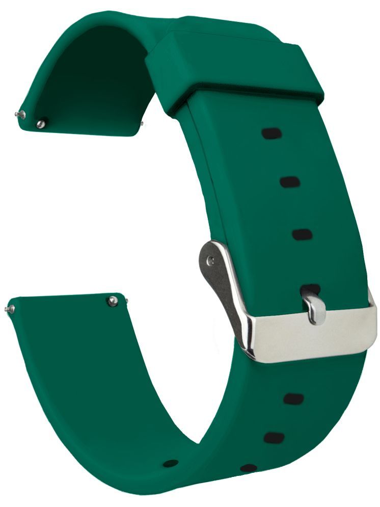     			ACM Watch Strap Silicone Belt 22mm compatible with Boat Lunar Discovery Smartwatch Casual Classic Band Green