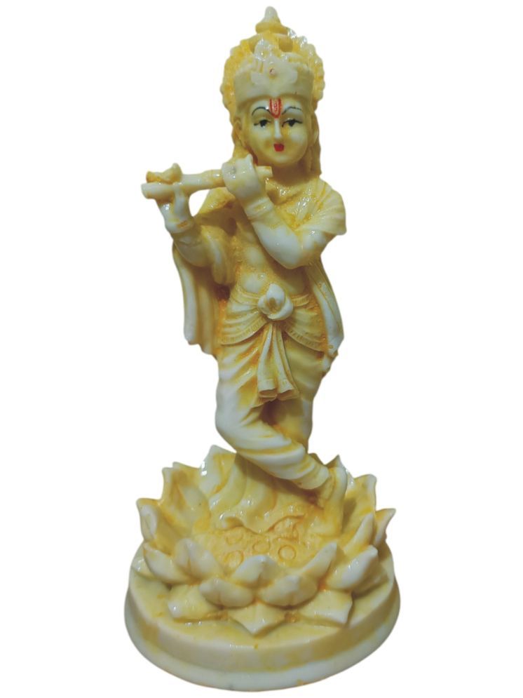     			WINSOME COLLECTION Polyresin Lord Krishna Idol ( 9 cm )