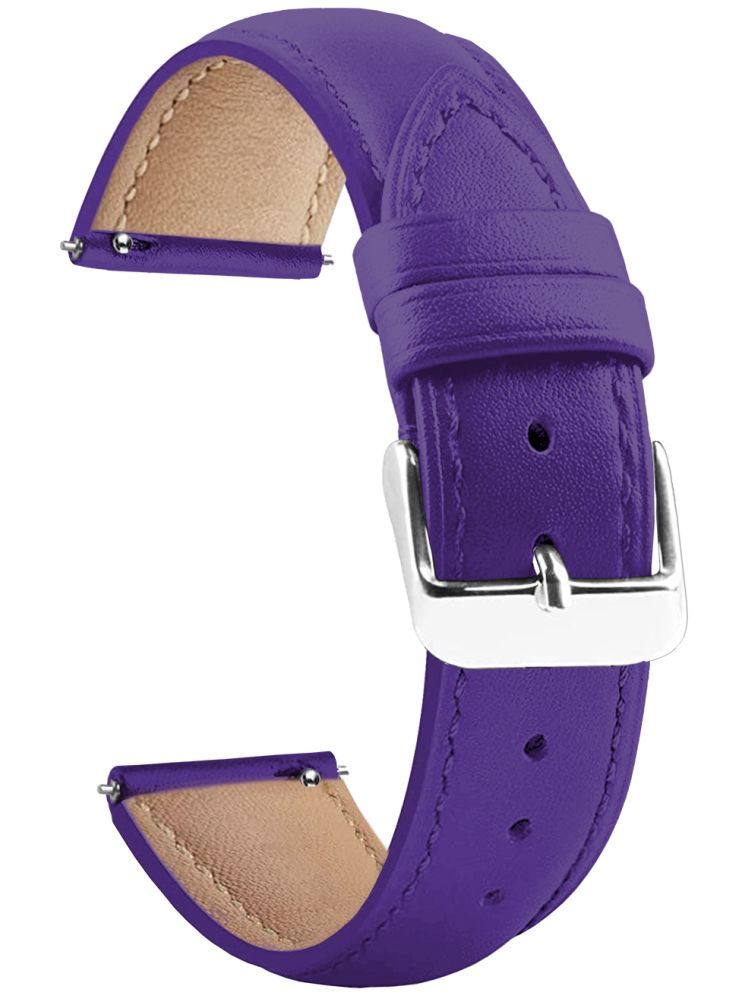     			ACM Watch Strap Leather Belt 22mm compatible with Fastrack Rider Plus Smartwatch Casual Classic Band Purple