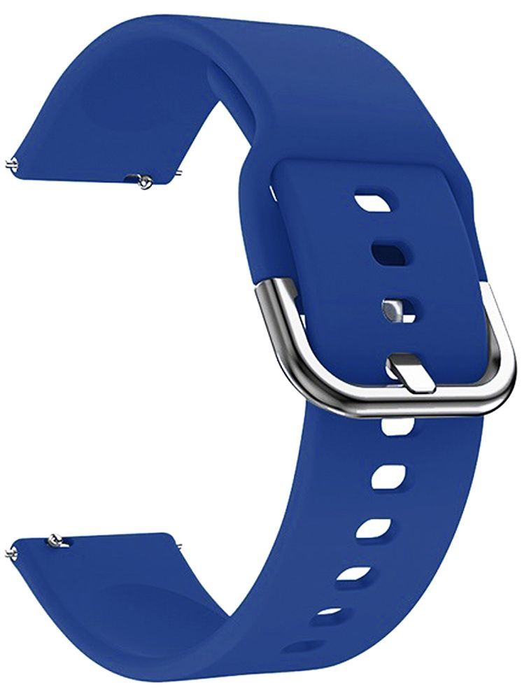     			ACM Watch Strap Silicone Belt 22mm compatible with Fastrack Styler X2 Smartwatch Sports Hook Band Dark Blue