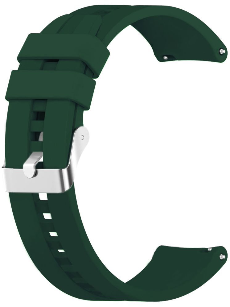     			ACM Watch Strap Silicone Belt 22mm compatible with Fastrack Radiant Fx4 Smartwatch Classic Band Green