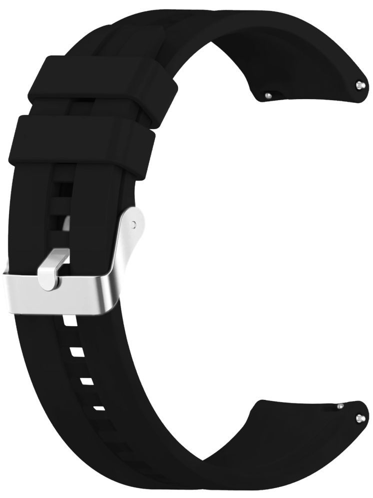     			ACM Watch Strap Silicone Belt 22mm compatible with Realme Watch S2 Smartwatch Classic Band Black