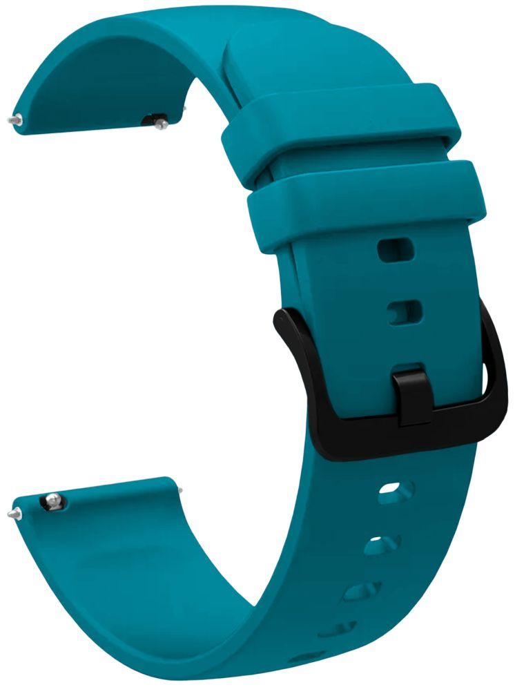     			ACM Watch Strap Silicone Belt 22mm compatible with Fire-Boltt Snapp 4g Bsw220 Smartwatch Hook Band Turquoise