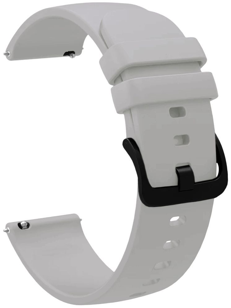     			ACM Watch Strap Silicone Belt 22mm compatible with Fastrack Radiant Fx2 Smartwatch Hook Band Grey