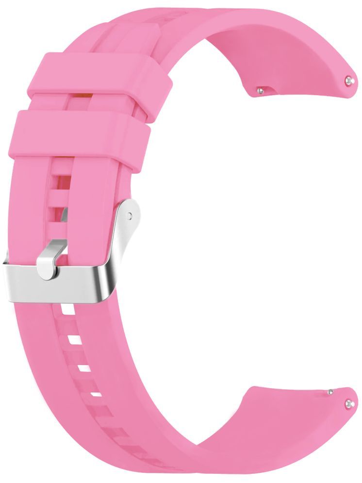     			ACM Watch Strap Silicone Belt 22mm compatible with Fastrack Limitless Fs2 Classic Smartwatch Classic Band Light Pink