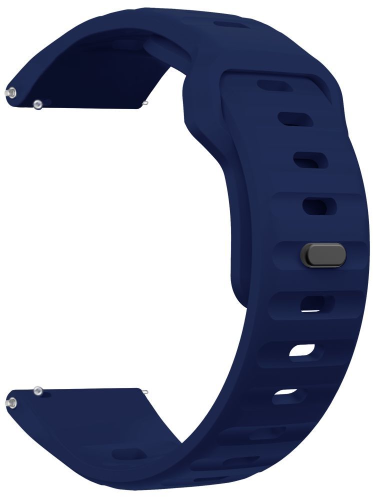     			ACM Watch Strap Sports Silicone Belt 22mm compatible with Fastrack Styler X2 Plus Smartwatch Breatheable Band Blue