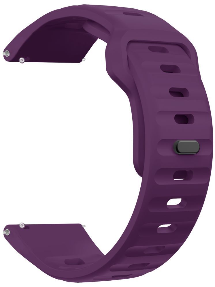     			ACM Watch Strap Sports Silicone Belt 22mm compatible with Fastrack Limitless Fs2 Pro Smartwatch Breatheable Band Purple