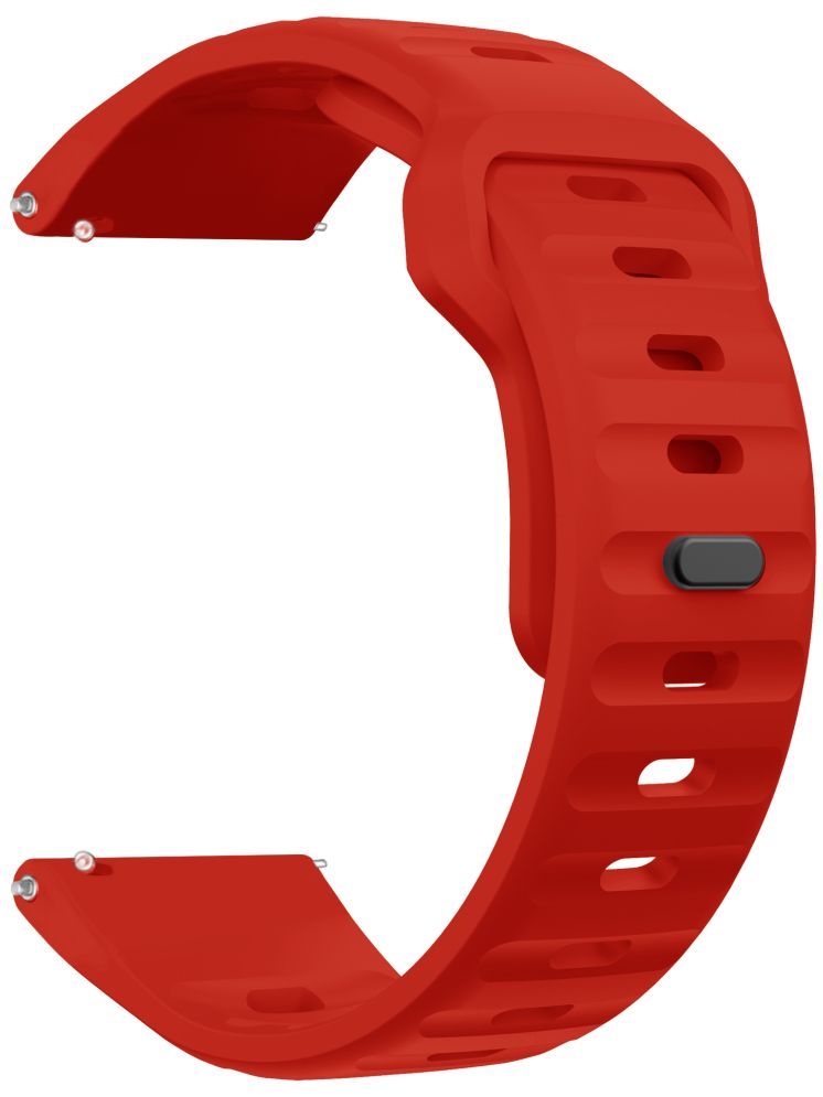     			ACM Watch Strap Sports Silicone Belt 22mm compatible with Timex Smart Nexgen Smartwatch Breatheable Band Red