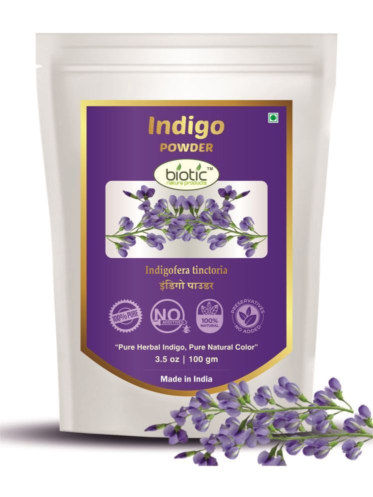     			Biotic Natural Herbal Indigo Powder for Black Brown Hair Colour 100 gm