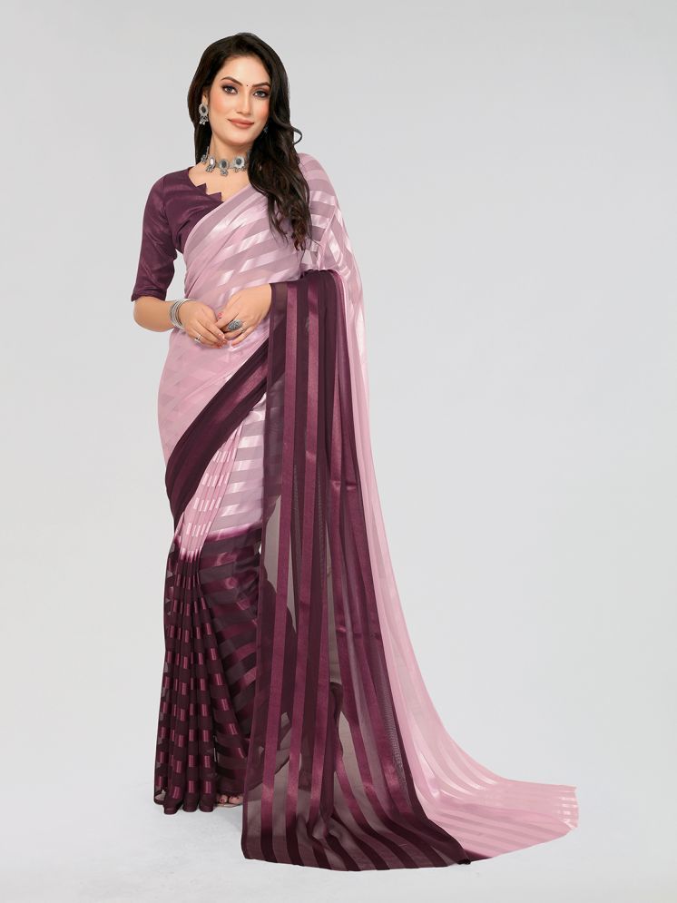     			ANAND SAREES Pack of 1 Georgette Printed Saree With Blouse Piece ( Magenta )