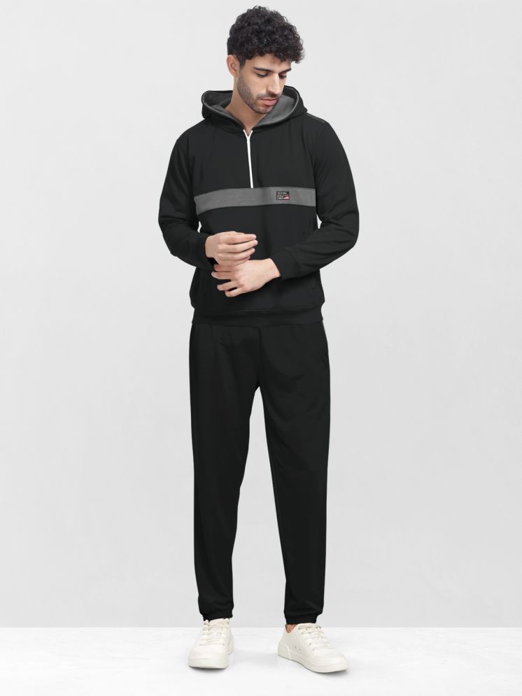     			BULLMER Black Cotton Blend Regular Fit Men's Tracksuit ( Pack of 1 )