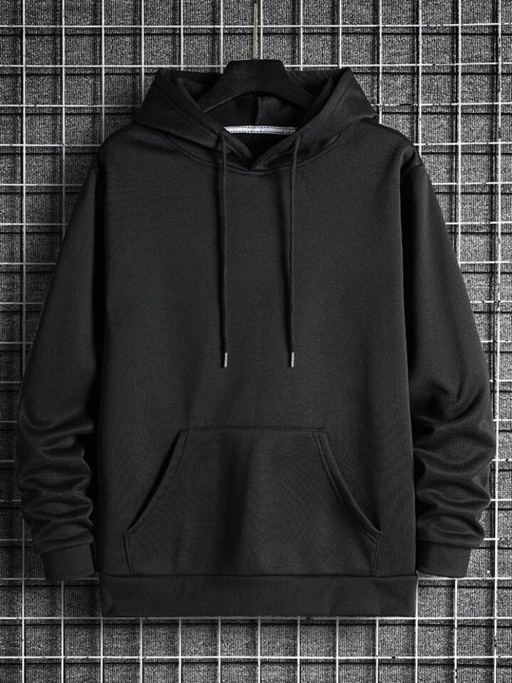     			ELBATROSS Fleece Hooded Men's Sweatshirt - Black ( Pack of 1 )