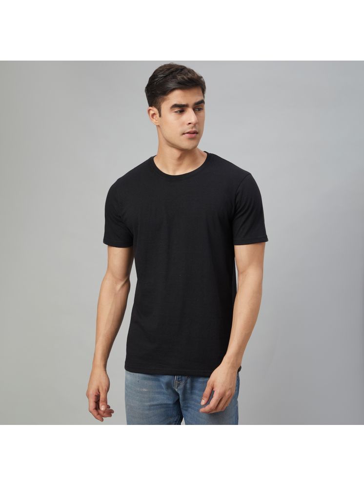     			FTX Pack of 1 100% Cotton Regular Fit Men's T-Shirt ( Black )