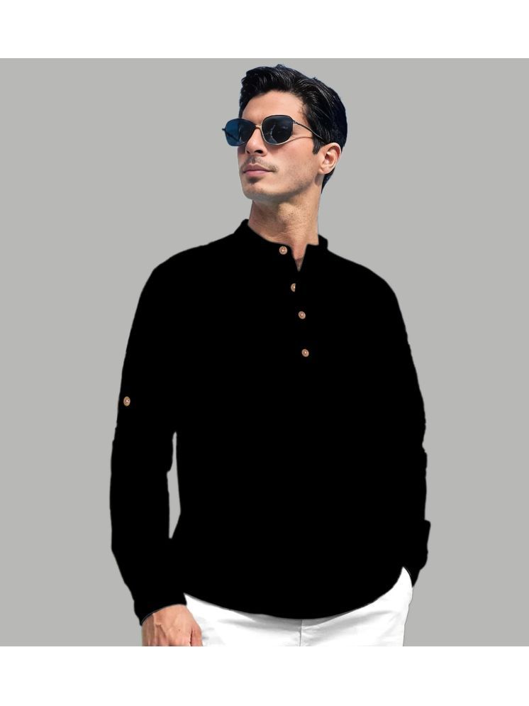     			Vida Loca Black Cotton Blend Men's Regular Kurta ( Pack of 1 )