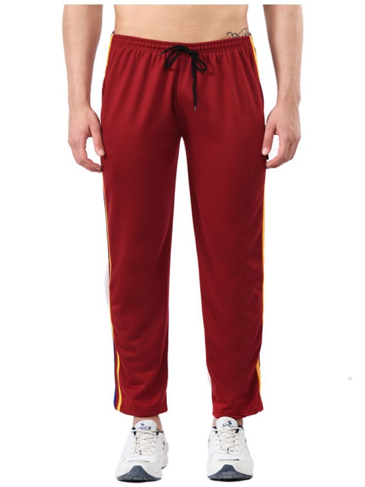     			IndiWeaves Maroon Fleece Men's Trackpants ( Pack of 1 )