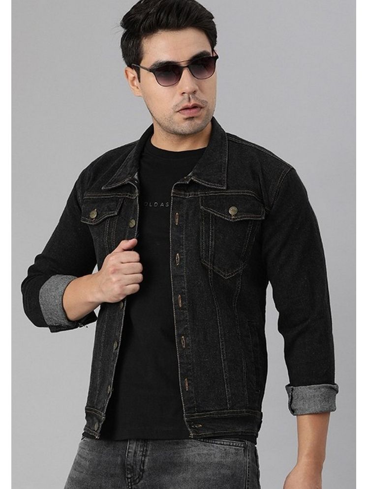     			VOGATI Denim Men's Denim Jacket - Charcoal ( Pack of 1 )