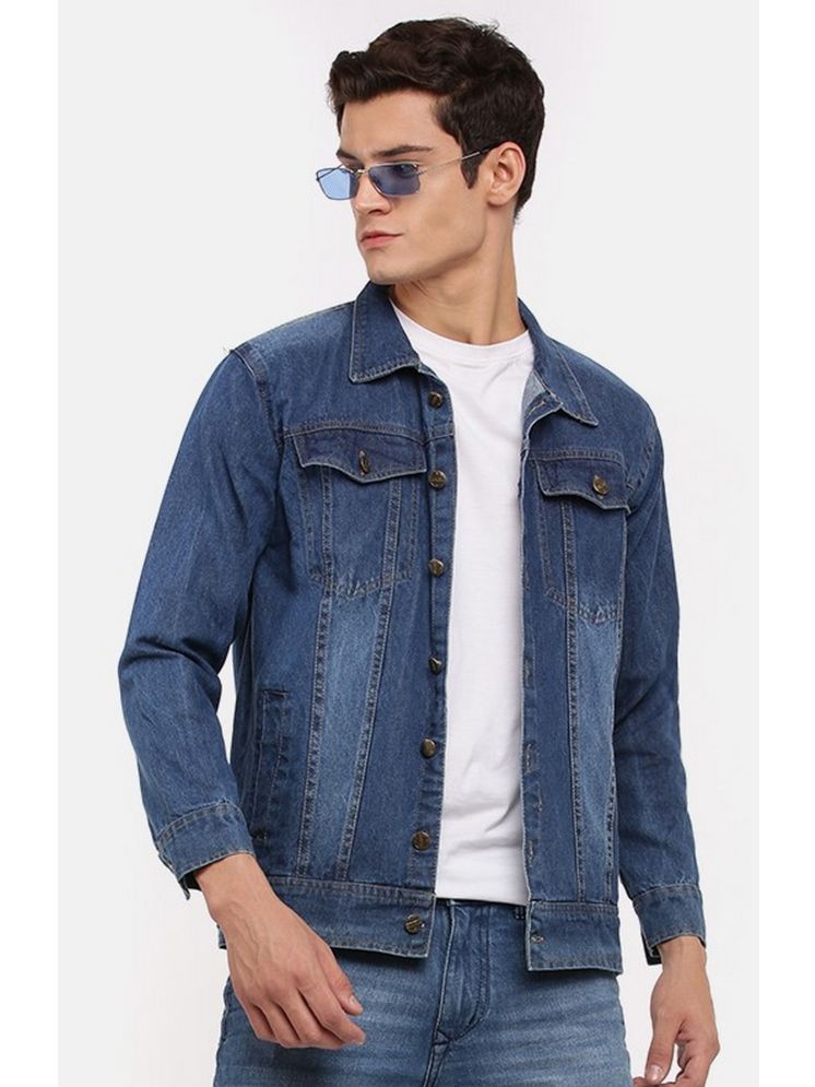     			VOGATI Denim Men's Denim Jacket - Navy ( Pack of 1 )