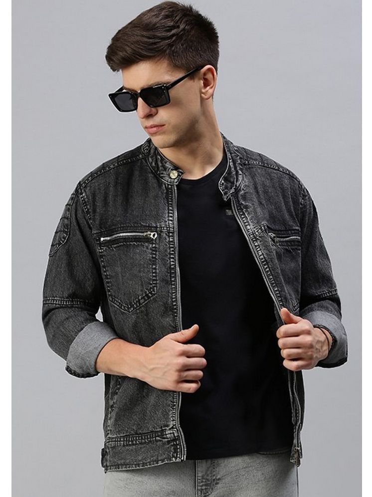     			VOXATI Denim Men's Denim Jacket - Grey ( Pack of 1 )